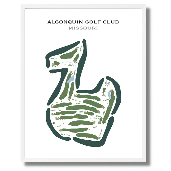 Algonquin Golf Club, Missouri - Printed Golf Courses