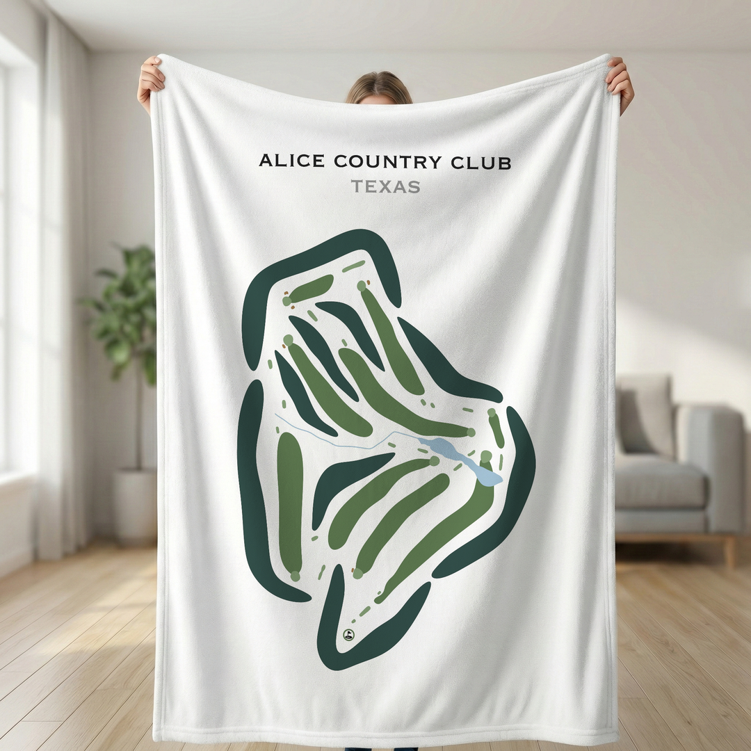 Alice Country Club, Texas - Printed Golf Courses