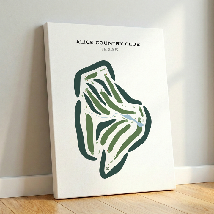 Alice Country Club, Texas - Printed Golf Courses