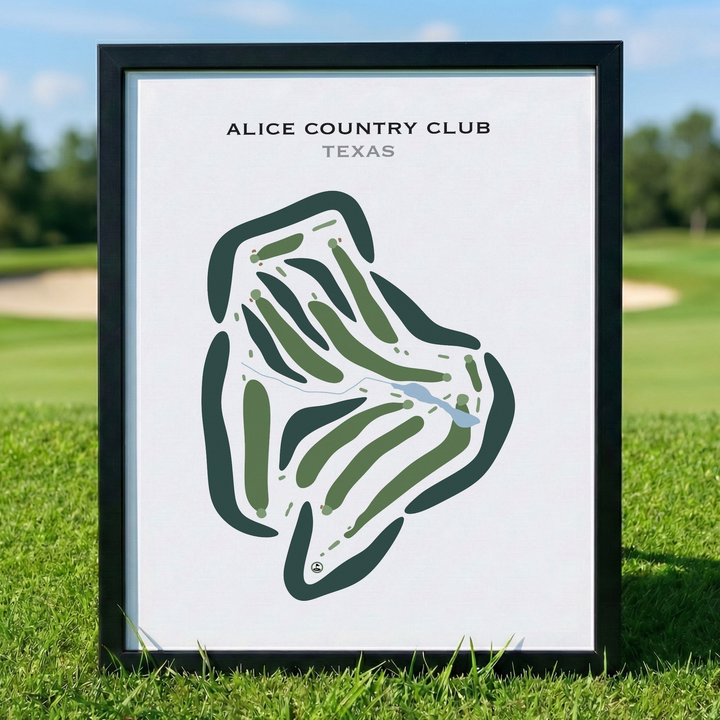 Alice Country Club, Texas - Printed Golf Courses