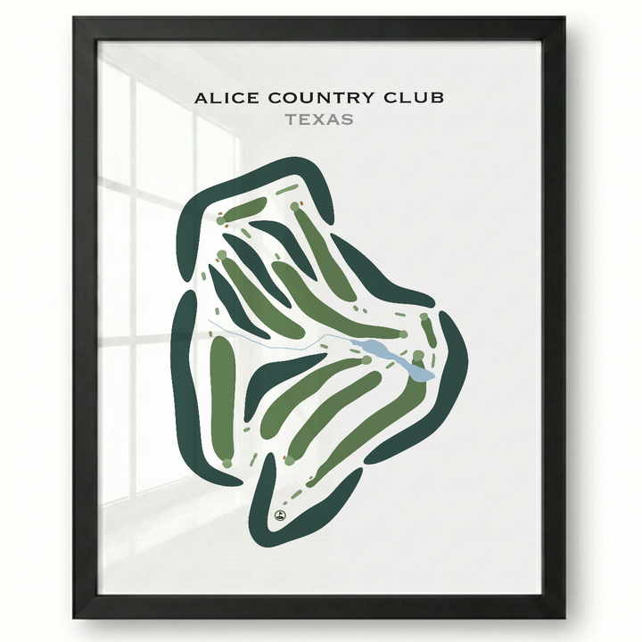 Alice Country Club, Texas - Printed Golf Courses