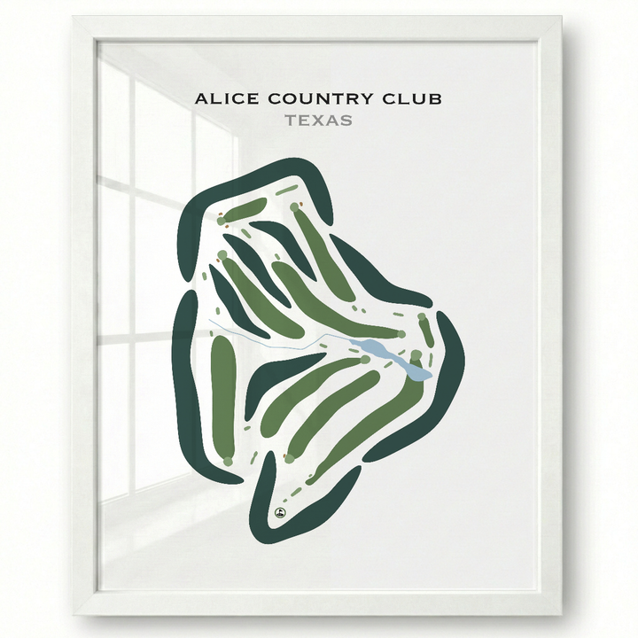 Alice Country Club, Texas - Printed Golf Courses