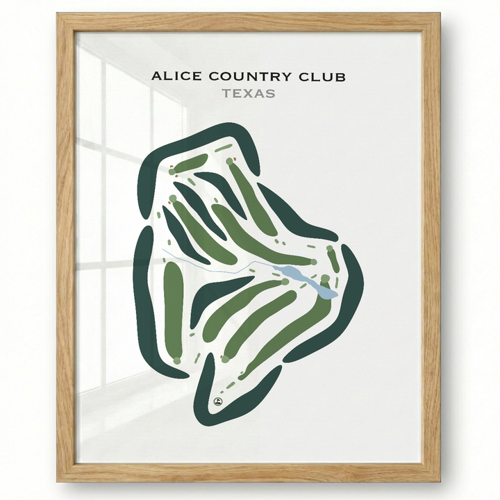 Alice Country Club, Texas - Printed Golf Courses