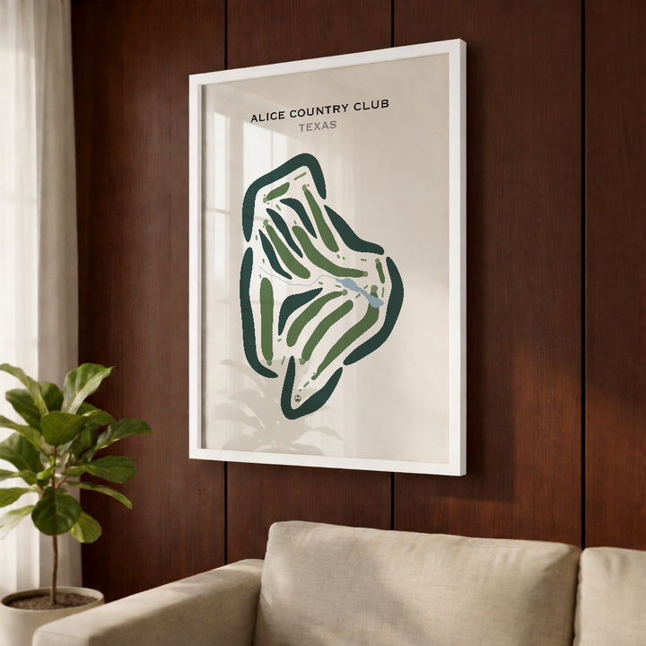 Alice Country Club, Texas - Printed Golf Courses