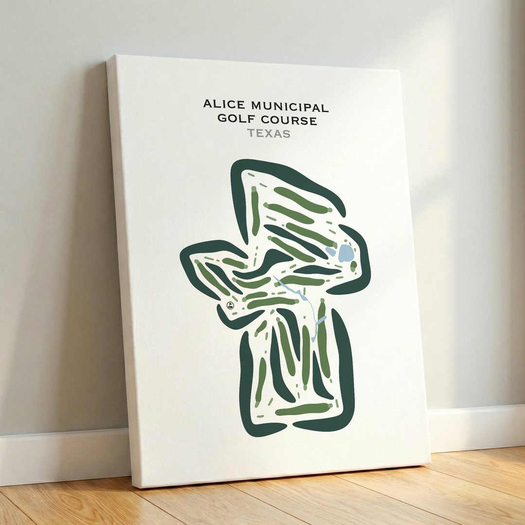 Alice Municipal Golf Course, Texas - Printed Golf Courses