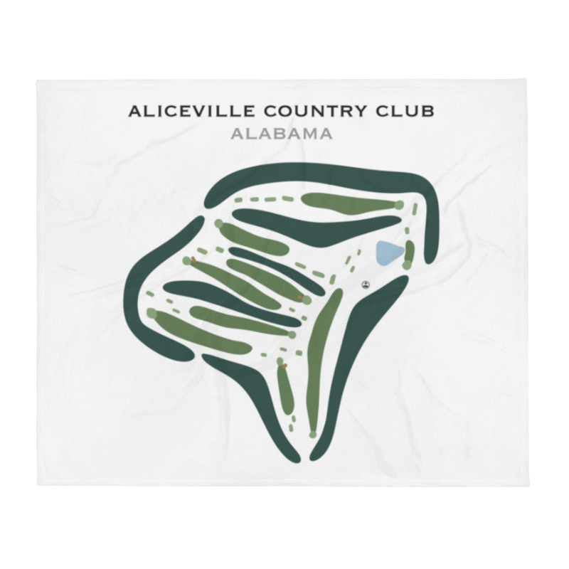 Aliceville Country Club, Alabama - Printed Golf Course