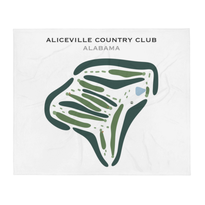 Aliceville Country Club, Alabama - Printed Golf Course