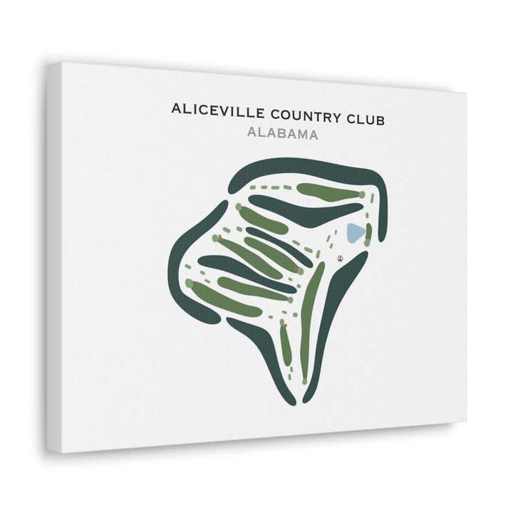 Aliceville Country Club, Alabama - Printed Golf Course