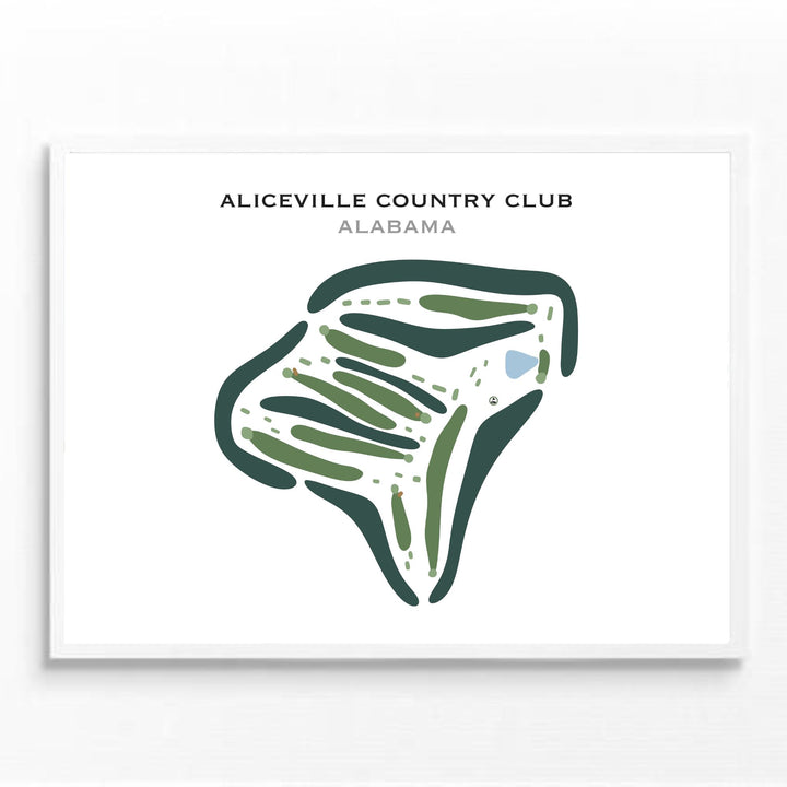 Aliceville Country Club, Alabama - Printed Golf Course