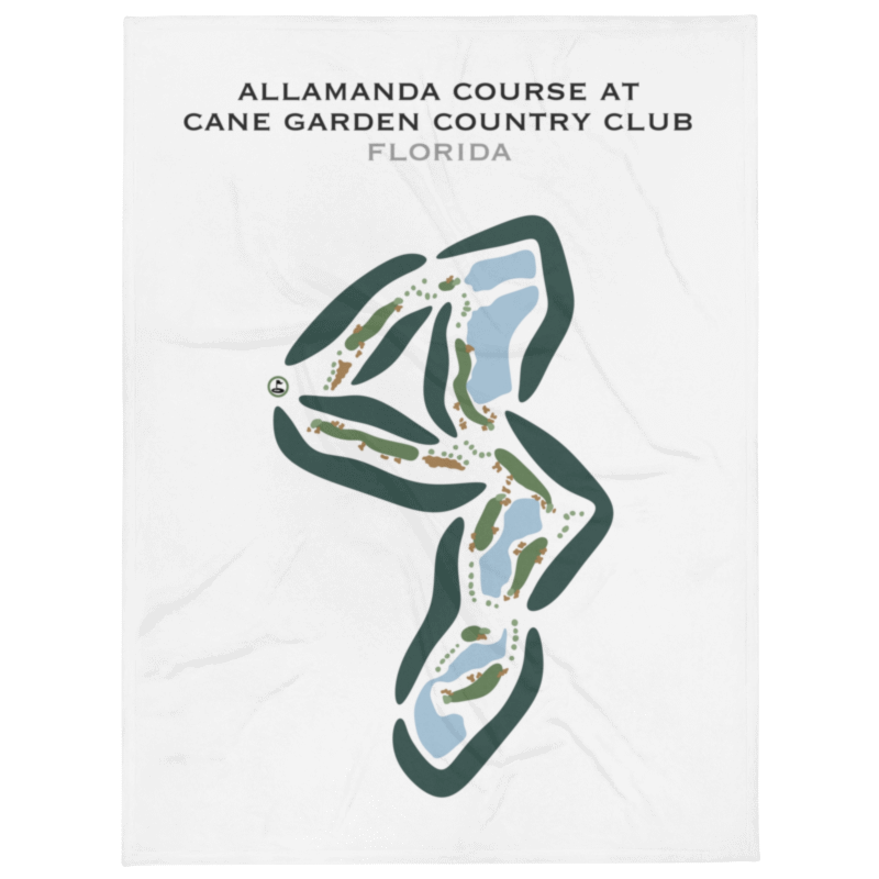 Allamanda Course at Cane Garden Country Club, Florida - Printed Golf Courses