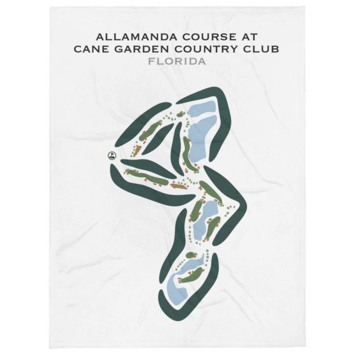 Allamanda Course at Cane Garden Country Club, Florida - Printed Golf Courses