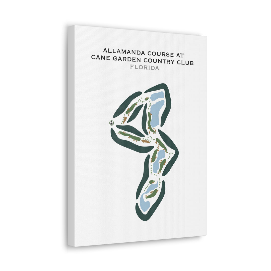 Allamanda Course at Cane Garden Country Club, Florida - Printed Golf Courses