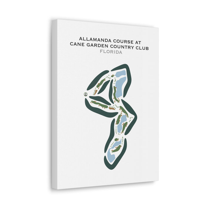 Allamanda Course at Cane Garden Country Club, Florida - Printed Golf Courses