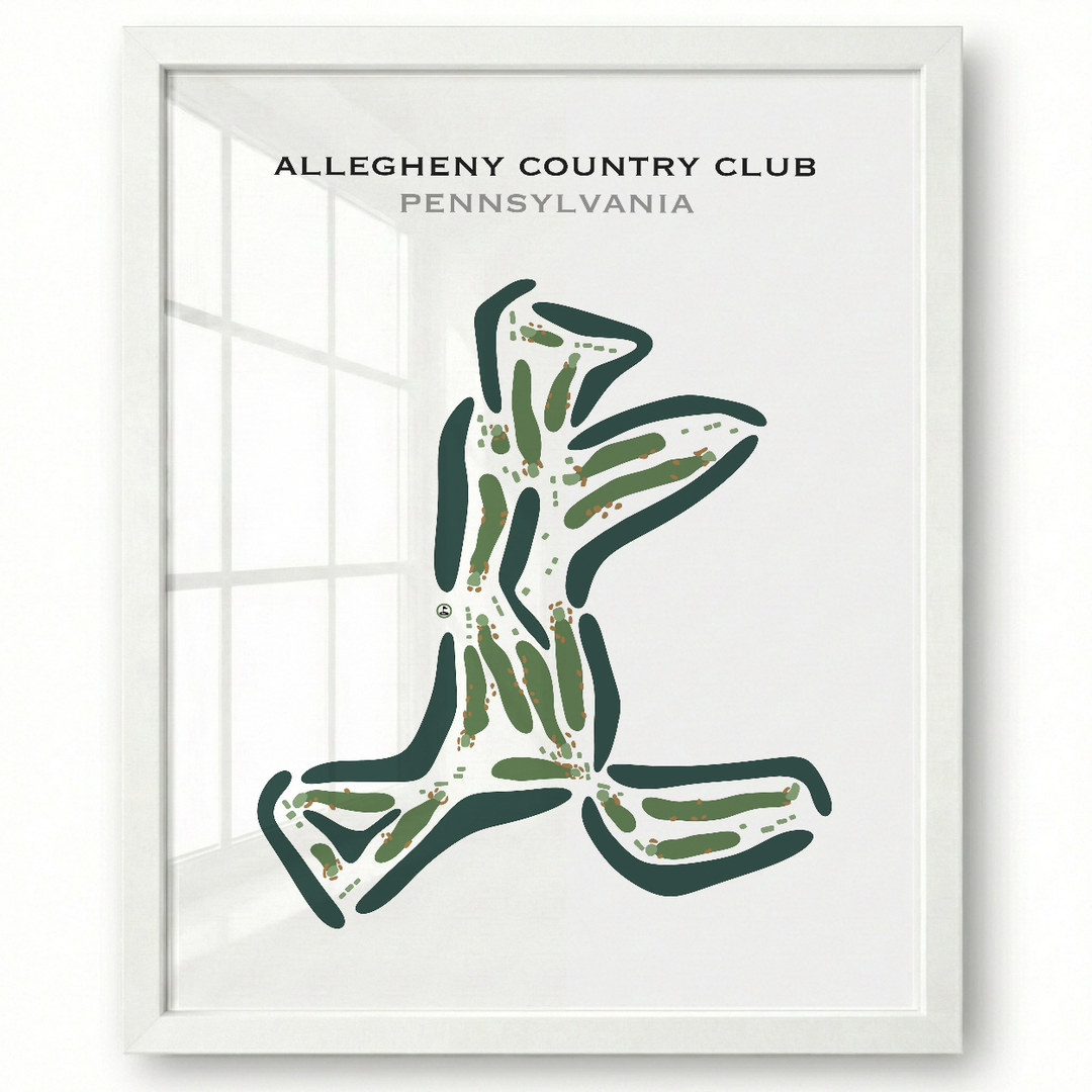 Allegheny Country Club, Pennsylvania - Printed Golf Courses