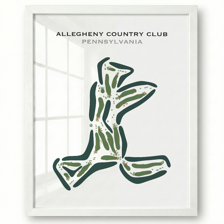 Allegheny Country Club, Pennsylvania - Printed Golf Courses