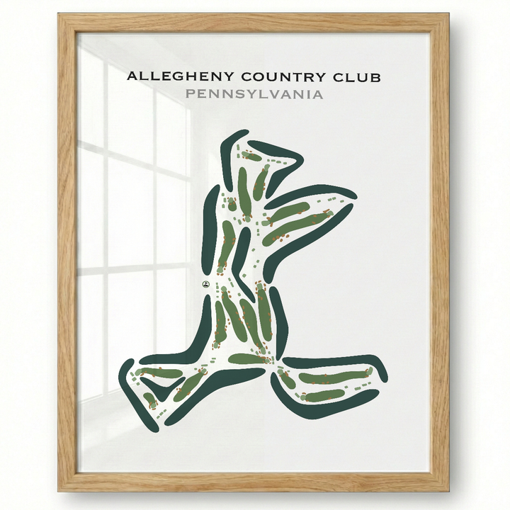 Allegheny Country Club, Pennsylvania - Printed Golf Courses