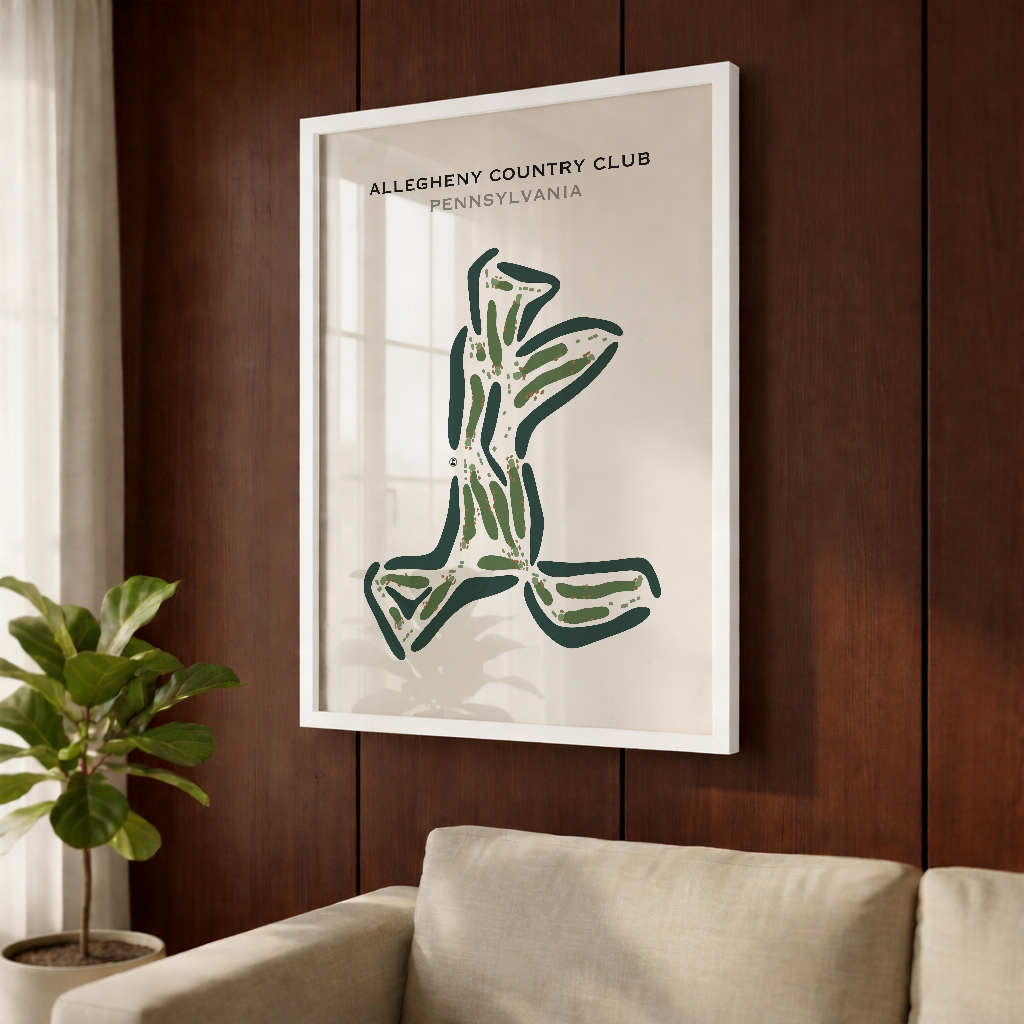 Allegheny Country Club, Pennsylvania - Printed Golf Courses