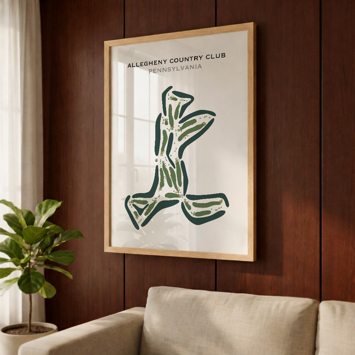 Allegheny Country Club, Pennsylvania - Printed Golf Courses