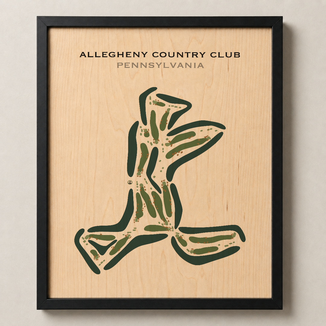 Allegheny Country Club, Pennsylvania - Printed Golf Courses