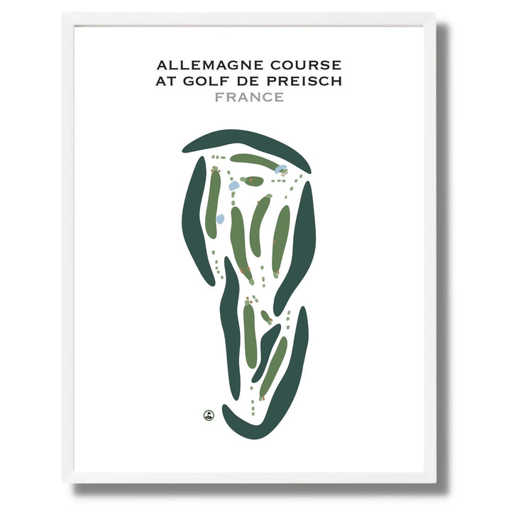 Allemagne Course at Golf de Preisch, France - Printed Golf Courses