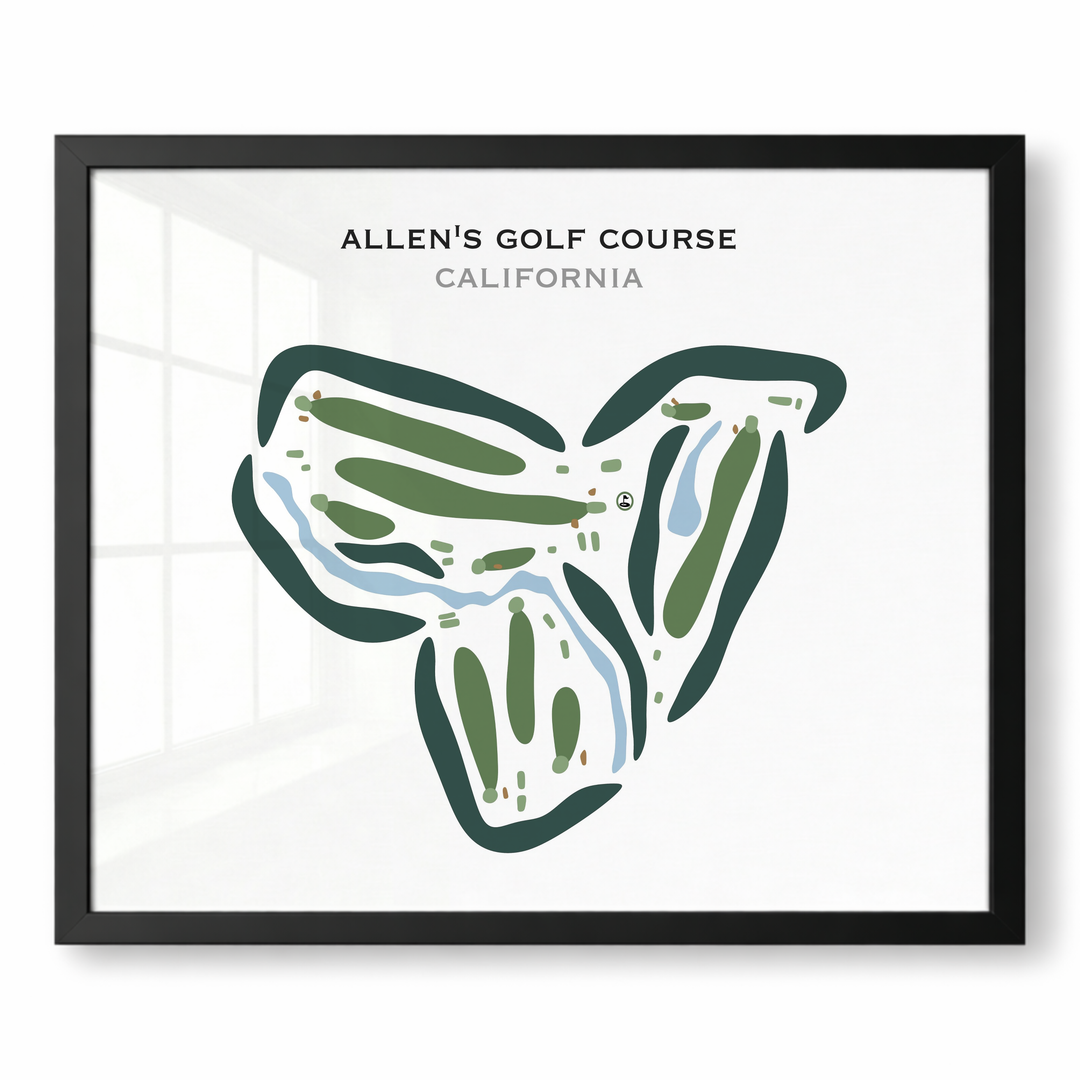 Allen's Golf Course, California - Printed Golf Courses