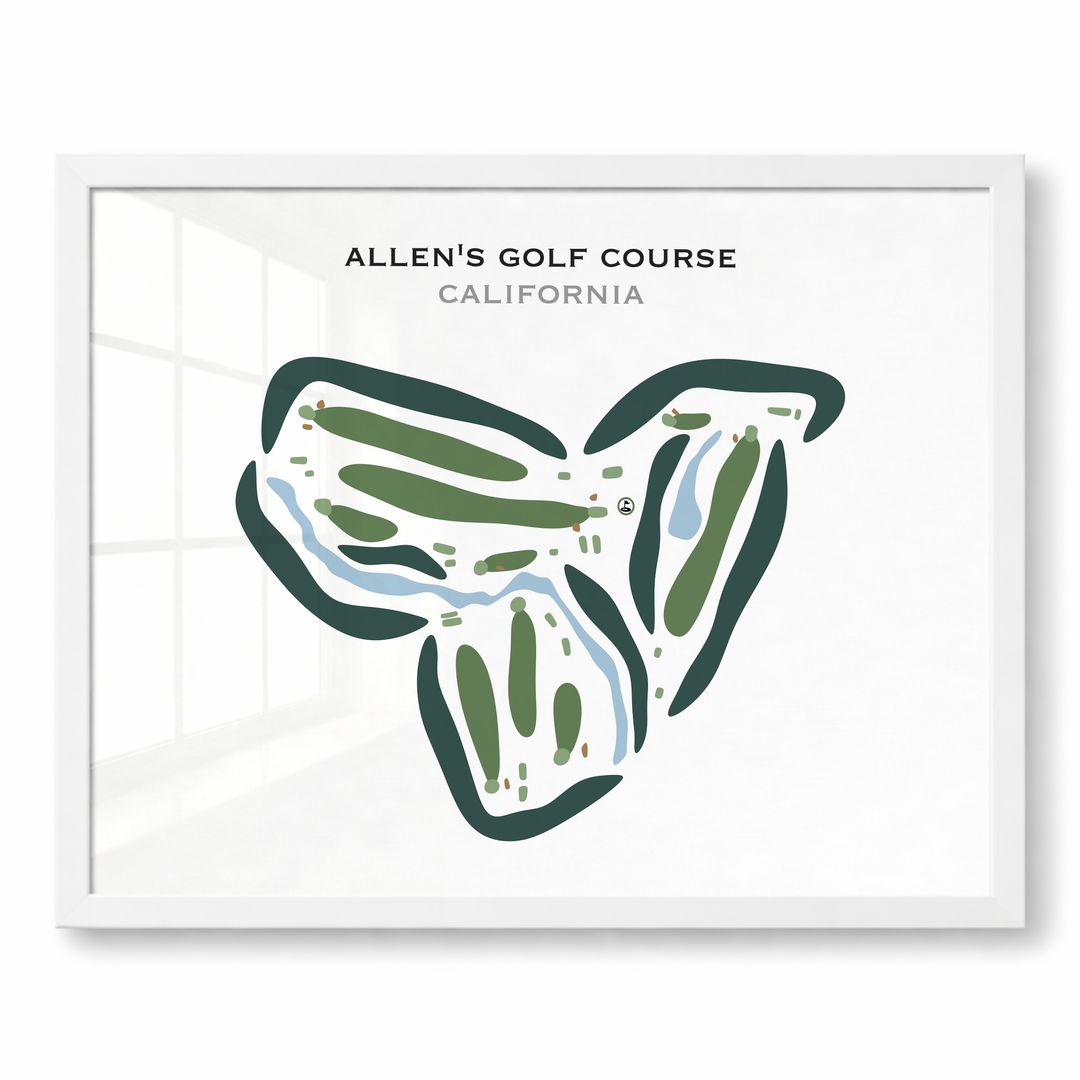Allen's Golf Course, California - Printed Golf Courses