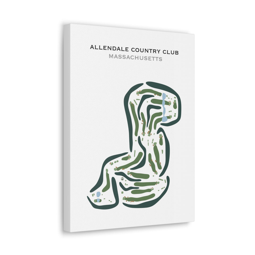 Allendale Country Club, Massachusetts - Printed Golf Courses