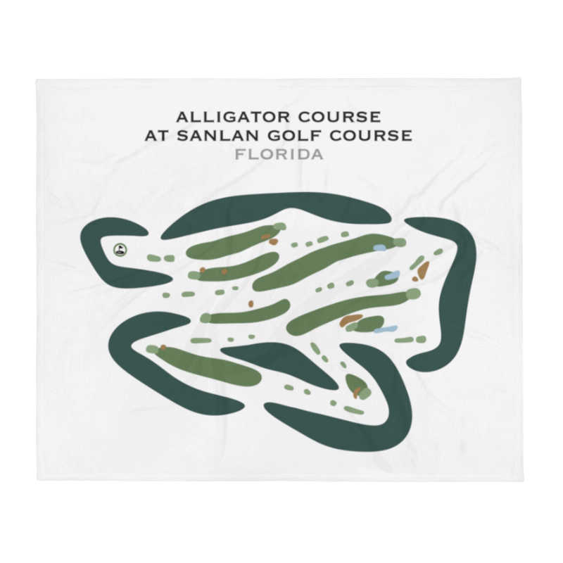 Alligator Course at Sanlan Golf Course, Florida - Printed Golf Courses