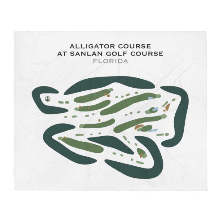 Alligator Course at Sanlan Golf Course, Florida - Printed Golf Courses