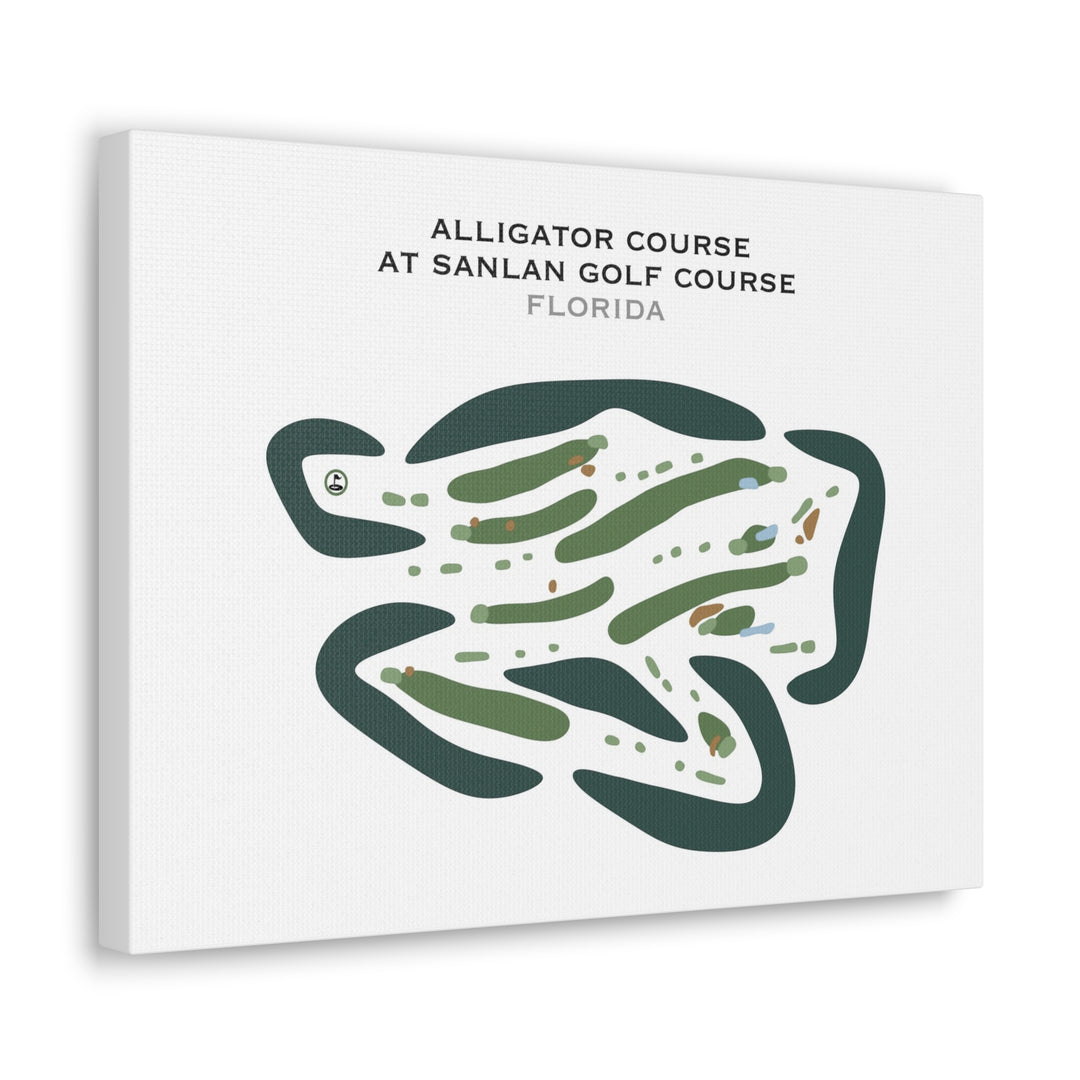 Alligator Course at Sanlan Golf Course, Florida - Printed Golf Courses