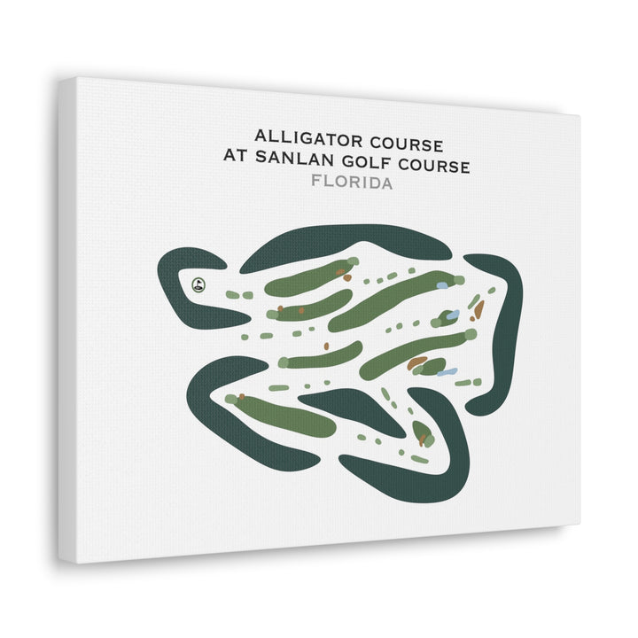 Alligator Course at Sanlan Golf Course, Florida - Printed Golf Courses