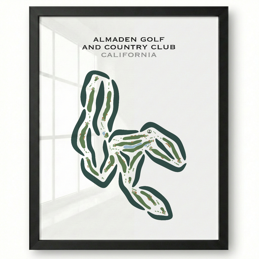 Almaden Golf & Country Club, California - Printed Golf Course