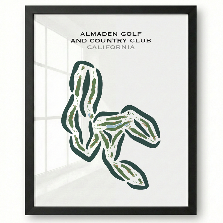 Almaden Golf & Country Club, California - Printed Golf Course