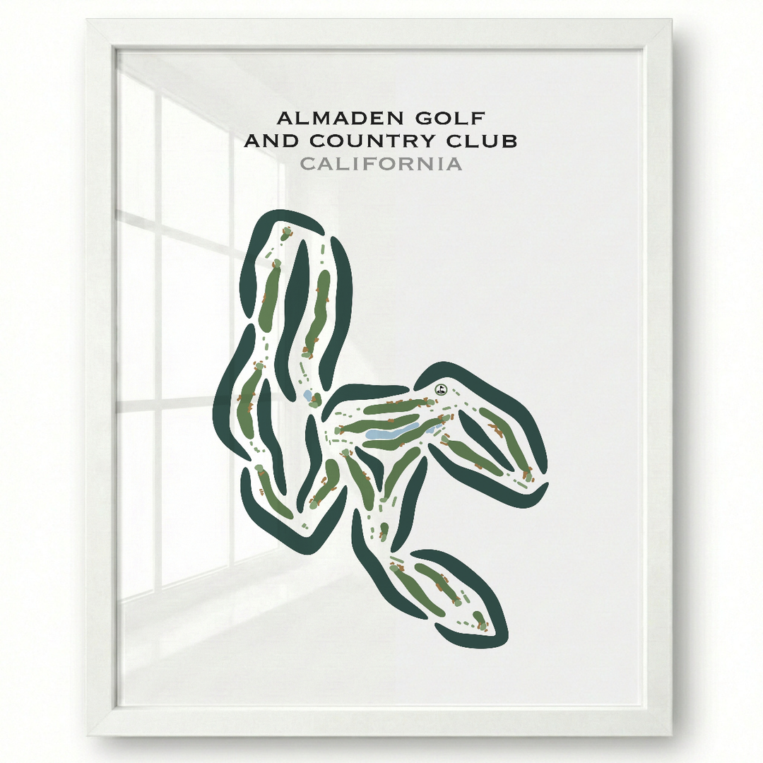 Almaden Golf & Country Club, California - Printed Golf Course