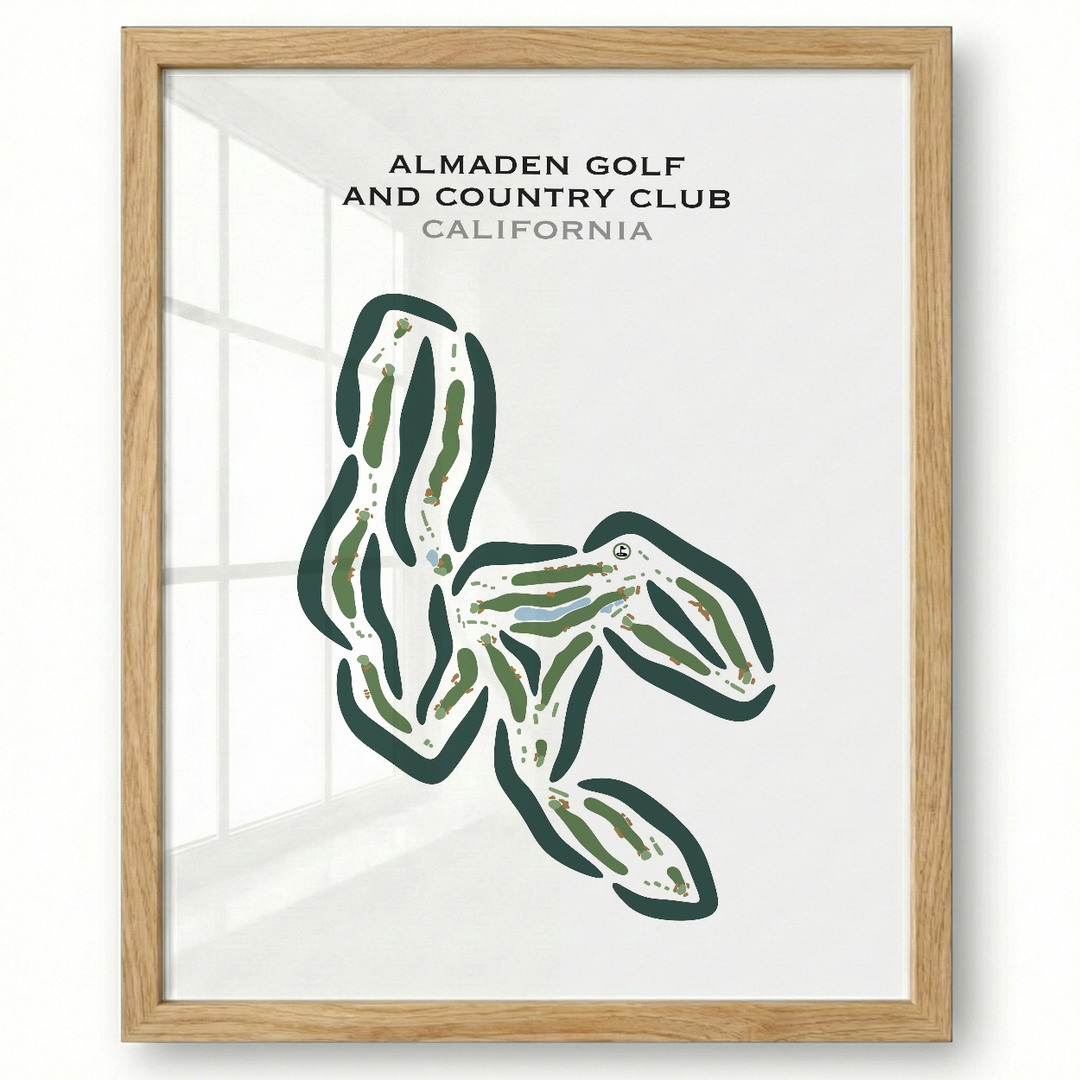 Almaden Golf & Country Club, California - Printed Golf Course