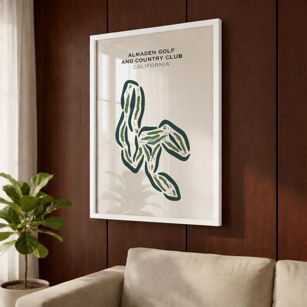 Almaden Golf & Country Club, California - Printed Golf Course