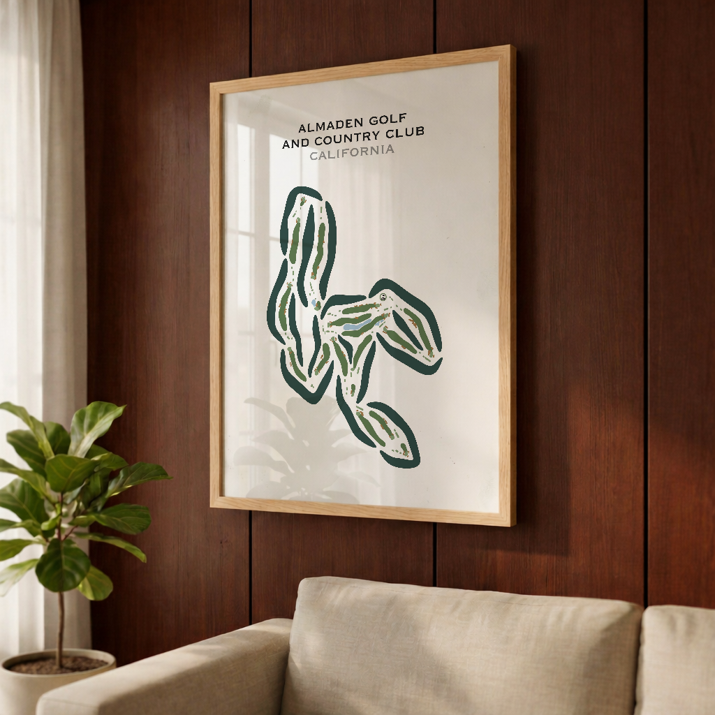 Almaden Golf & Country Club, California - Printed Golf Course