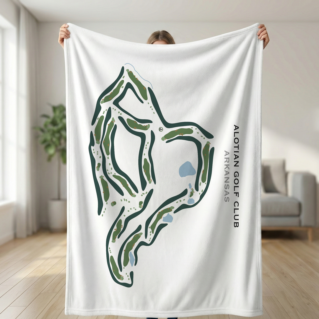 Alotian Golf Club, Arkansas - Printed Golf Course