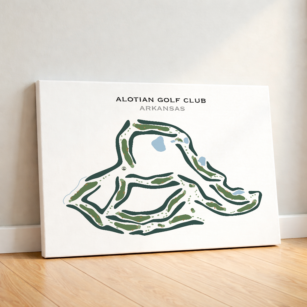 Alotian Golf Club, Arkansas - Printed Golf Course