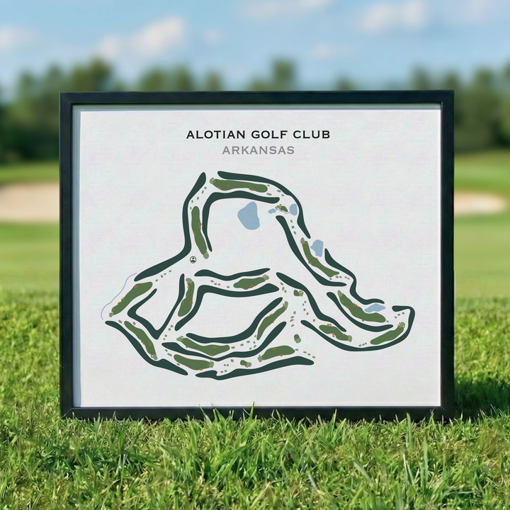 Alotian Golf Club, Arkansas - Printed Golf Course