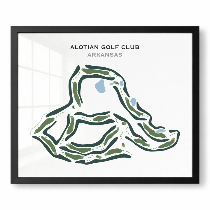 Alotian Golf Club, Arkansas - Printed Golf Course