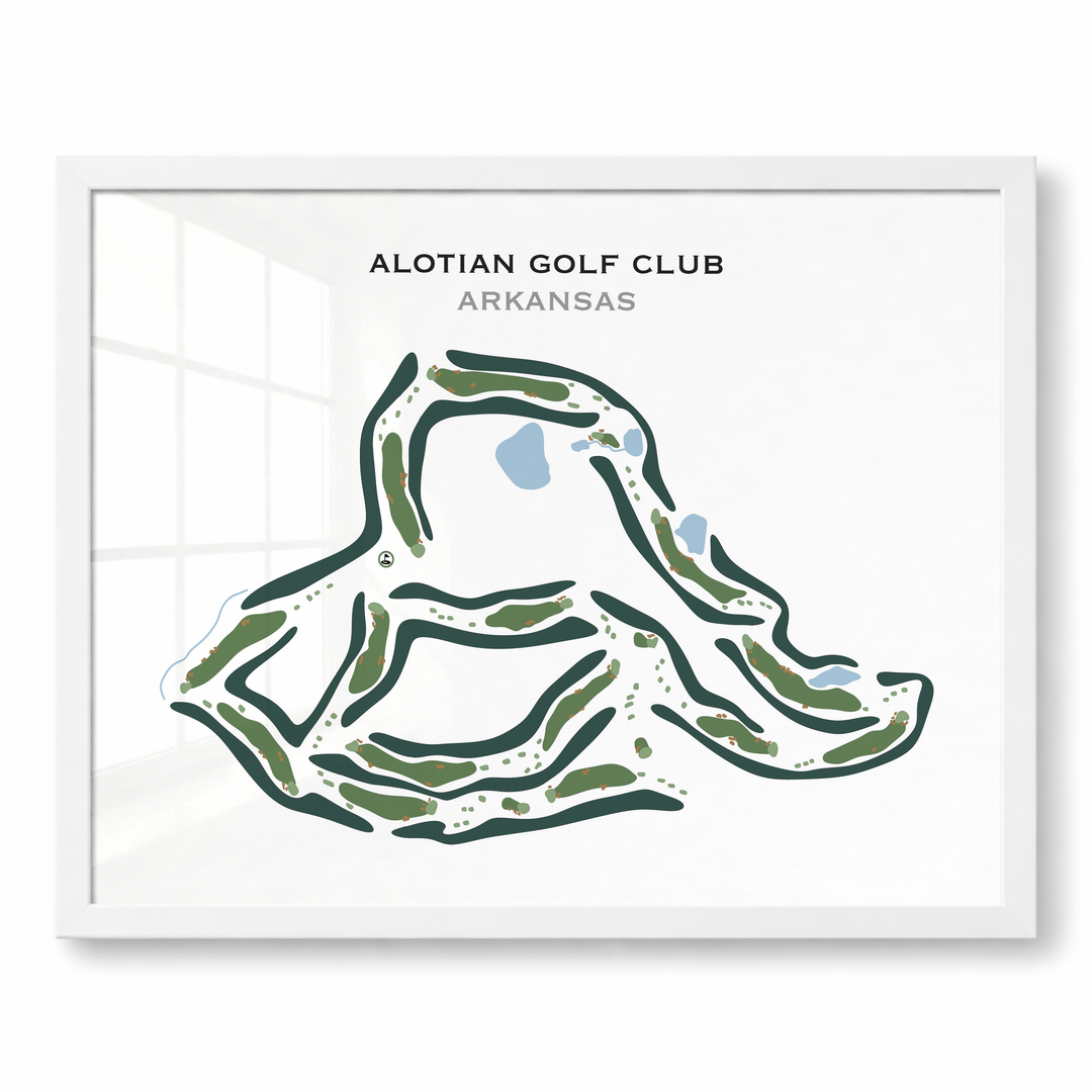 Alotian Golf Club, Arkansas - Printed Golf Course