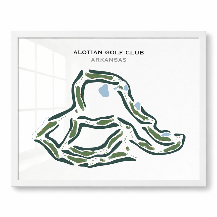 Alotian Golf Club, Arkansas - Printed Golf Course
