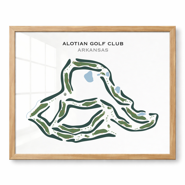 Alotian Golf Club, Arkansas - Printed Golf Course