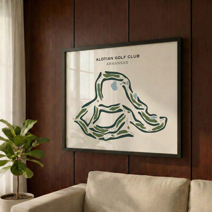 Alotian Golf Club, Arkansas - Printed Golf Course
