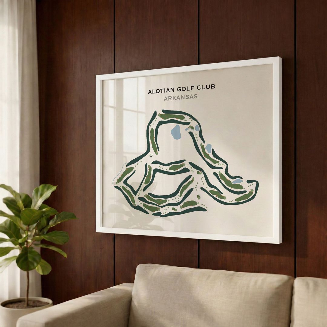 Alotian Golf Club, Arkansas - Printed Golf Course
