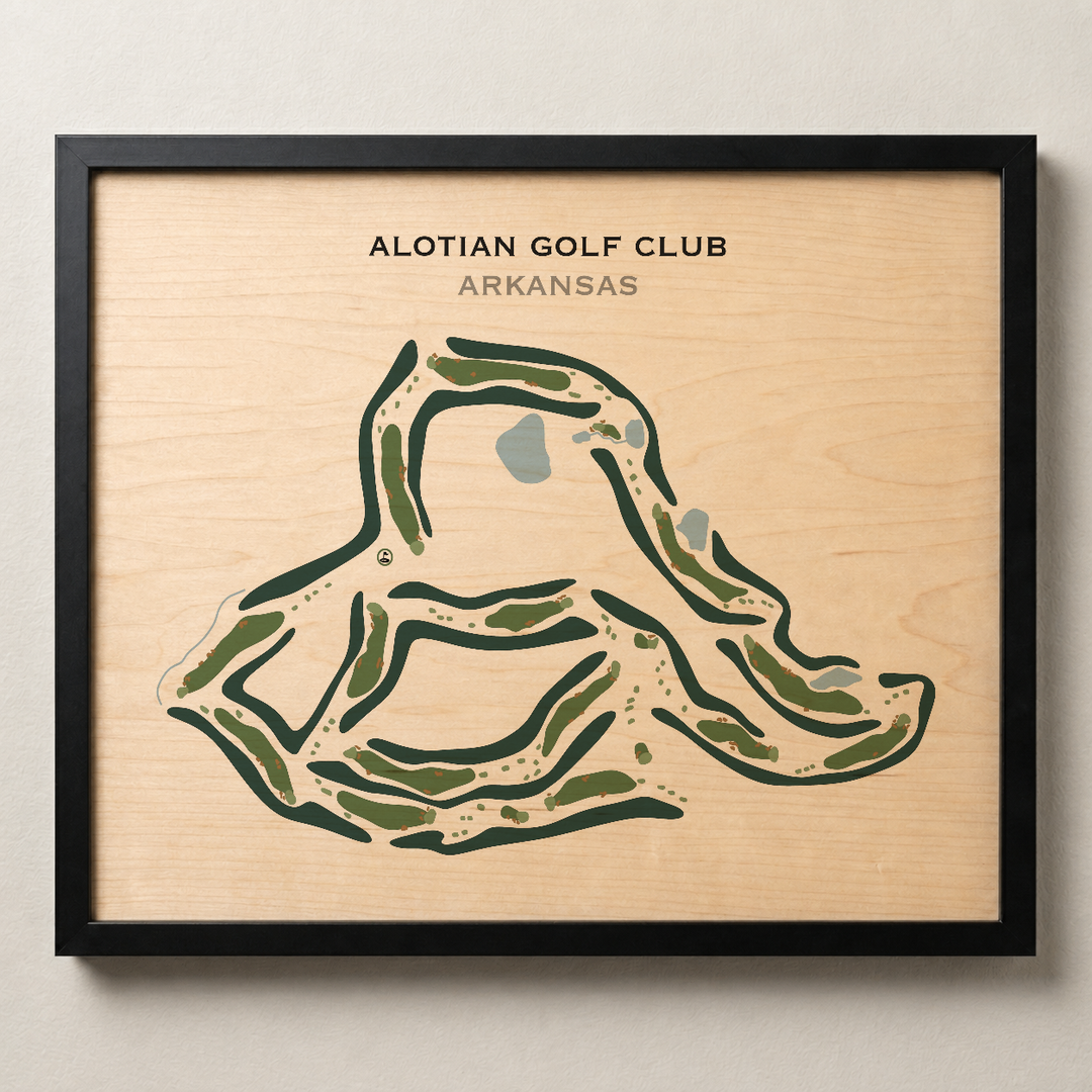 Alotian Golf Club, Arkansas - Printed Golf Course
