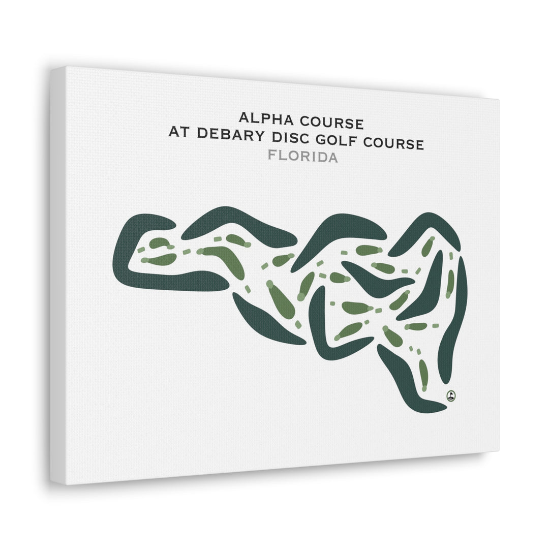 Alpha Course at Debary Disc Golf Course, Florida - Printed Golf Courses