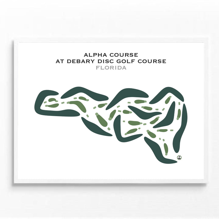Alpha Course at Debary Disc Golf Course, Florida - Printed Golf Courses