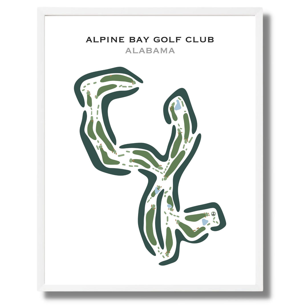 Alpine Bay Golf Club, Alabama - Printed Golf Course